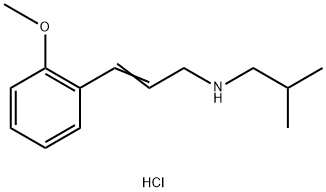 [(2E)-3-(2-methoxyphenyl)prop-2-en-1-yl](2-methylpropyl)amine hydrochloride Struktur
