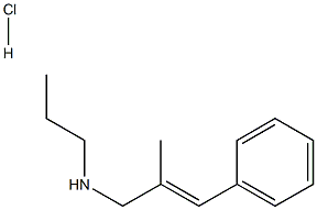 [(2E)-2-methyl-3-phenylprop-2-en-1-yl](propyl)amine hydrochloride Struktur