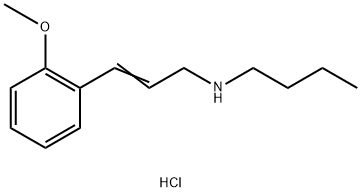 butyl[(2E)-3-(2-methoxyphenyl)prop-2-en-1-yl]amine hydrochloride Structure
