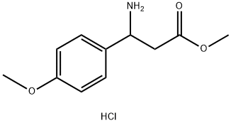 3-氨基-3-(4-甲氧基苯基)丙酸甲酯盐酸盐, 124082-17-3, 结构式