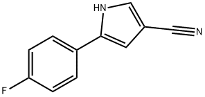 5-(4-fluorophenyl)-1H-pyrrole-3-carbonitrile Struktur