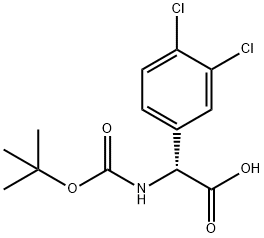 (R)-N-Boc-2-(3,4-dichlorophenyl)glycine Structure