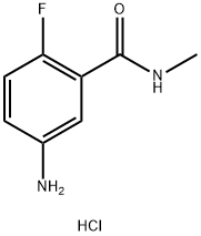 5-amino-2-fluoro-N-methylbenzamide hydrochloride 结构式