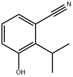 3-Hydroxy-2-isopropylbenzonitrile 化学構造式