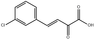 3-Butenoic acid, 4-(3-chlorophenyl)-2-oxo-, (3E)- Struktur