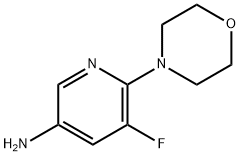 5-Fluoro-6-morpholin-4-yl-pyridin-3-ylamine Structure