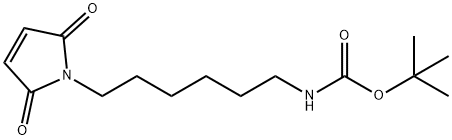 tert-Butyl (6-(2,5-dioxo-2,5-dihydro-1H-pyrrol-1-yl)hexyl)carbamate Structure