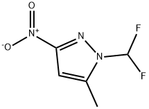 1-(difluoromethyl)-5-methyl-3-nitro-1H-pyrazole Struktur