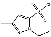 1-ethyl-3-methyl-1H-pyrazole-5-sulfonyl chloride Struktur