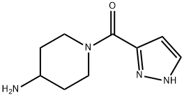 (4-Amino-piperidin-1-yl)-(1H-pyrazol-3-yl)-methanone Struktur