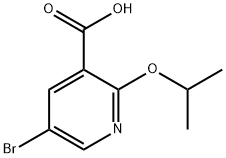 5-溴-2-丙-2-基氧基吡啶-3-羧酸,1249915-84-1,结构式