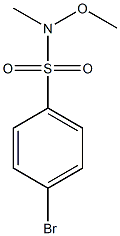 4-bromo-N-methoxy-N-methylbenzenesulfonamide Structure