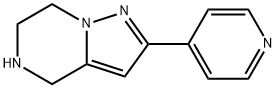 4,5,6,7-TETRAHYDRO-2-(PYRIDIN-4-YL)PYRAZOLO[1,5-A]PYRAZINE, 1250443-30-1, 结构式