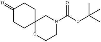 9-Oxo-1-Oxa-4-Aza-Spiro[5.5]Undecane-4-Carboxylic Acid Tert-Butyl Ester Structure