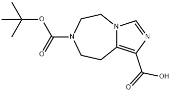 4,5,7,8-Tetrahydro-2,3A,6-Triaza-Azulene-1,6-Dicarboxylic Acid 6-Tert-Butyl Ester Structure