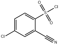 4-氯-2-氰基苯磺酰氯,1251087-10-1,结构式