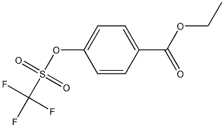 苯甲酸,4-[(三氟甲基)磺酰氧基]-,乙酯, 125261-30-5, 结构式