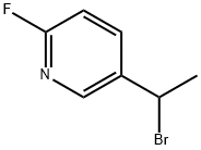 5-(1-bromoethyl)-2-fluoropyridine 结构式