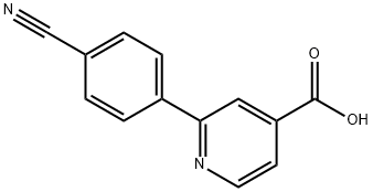 2-(4-cyanophenyl)isonicotinic acid Structure
