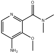 4-氨基-3-甲氧基-N,N-二甲基吡啶-2-甲酰胺,1255917-91-9,结构式