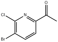 1-(5-溴-6-氯吡啶-2-基)乙烷-1-酮,1256805-46-5,结构式