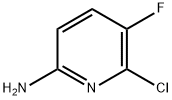 6-Chloro-5-fluoropyridin-2-amine 化学構造式