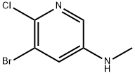 (5-Bromo-6-chloro-pyridin-3-yl)-methyl-amine Structure