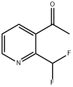 1-(2-(Difluoromethyl)pyridin-3-yl)ethanone Structure