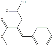 (E)-3-(methoxycarbonyl)-4-phenylbut-3-enoic acid 结构式