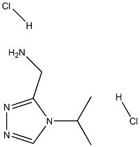 [(4-isopropyl-4H-1,2,4-triazol-3-yl)methyl]amine dihydrochloride 化学構造式