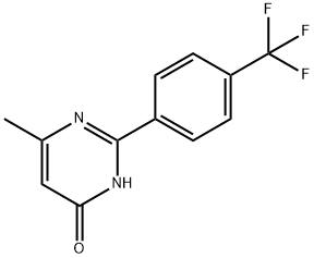 6-methyl-2-[4-(trifluoromethyl)phenyl]-1H-pyrimidin-4-one 化学構造式