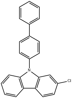 9-([1,1'-biphenyl]-4-yl)-2-chloro-9H-carbazole Structure