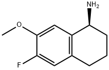 (1S)-6-FLUORO-7-METHOXY-1,2,3,4-TETRAHYDRONAPHTHALEN-1-AMINE Structure