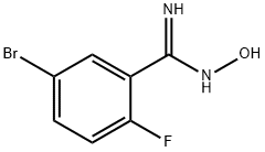 5-Bromo-2-fluoro-N-hydroxybenzimidamide Structure