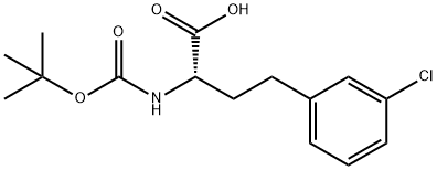 (S)-3-Chloro-a-(Boc-amino)benzenebutanoic acid Structure