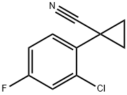1-(2-CHLORO-4-FLUOROPHENYL)CYCLOPROPANE-1-CARBONITRILE Struktur