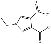 1-ethyl-4-nitro-1H-pyrazole-3-carbonyl chloride 结构式