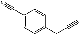 4-(2-丙炔基)苯甲腈 结构式