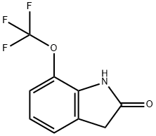 7-(trifluoromethoxy)-1,3-dihydroindol-2-one 化学構造式