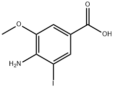 4-Amino-3-iodo-5-methoxy-benzoic acid 化学構造式