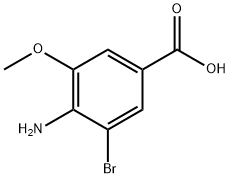 4-Amino-3-bromo-5-methoxy-benzoic acid Structure