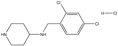 N-(2,4-DICHLOROBENZYL)PIPERIDIN-4-AMINE HYDROCHLORIDE 结构式