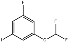 1-(difluoromethoxy)-3-fluoro-5-iodobenzene Struktur