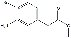 Methyl 2-(3-amino-4-bromophenyl)acetate Structure