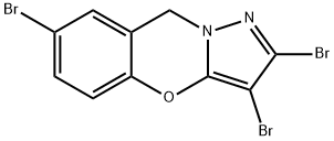 2,3,7-tribromo-9H-pyrazolo[5,1-b][1,3]benzoxazine 化学構造式