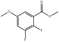 2,3-二氟-5-甲氧基-苯甲酸甲酯, 1262197-30-7, 结构式