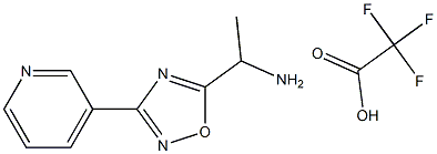 {1-[3-(3-pyridinyl)-1,2,4-oxadiazol-5-yl]ethyl}amine trifluoroacetate Struktur