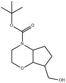 (Octahydro-Cyclopenta[1,4]Oxazin-7-Yl)-Methanol 化学構造式