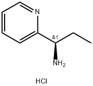 (R)-1-(ピリジン-2-イル)プロパン-1-アミン二塩酸塩 化学構造式