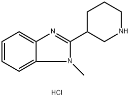 1-methyl-2-(piperidin-3-yl)-1H-benzo[d]imidazole dihydrochloride Structure